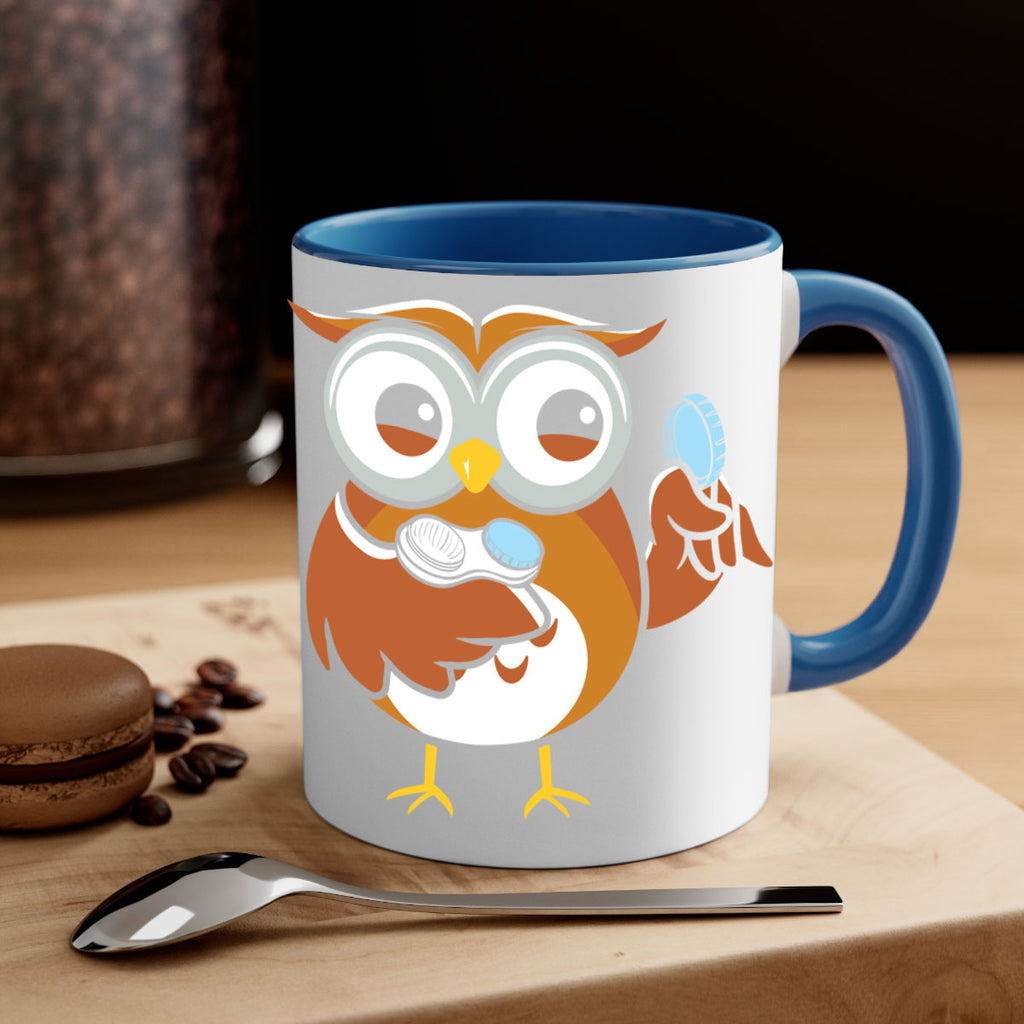 Funny Owl Contact Lens Case A TurtleRabbit 6#- owl-Mug / Coffee Cup