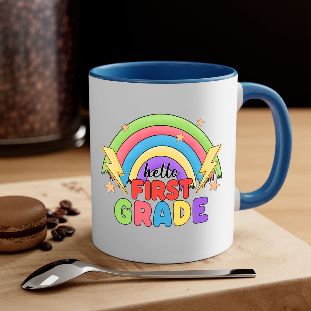 Hello 1st Grade Rainbow 13#- First Grade-Mug / Coffee Cup