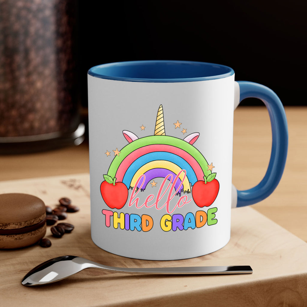 Hello 3rd Grade Unicorn Rainbow 13#- Third Grade-Mug / Coffee Cup