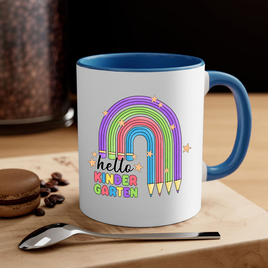 Hello Kindergarten Pencil Rainbow 4#- Kindergarten-Mug / Coffee Cup