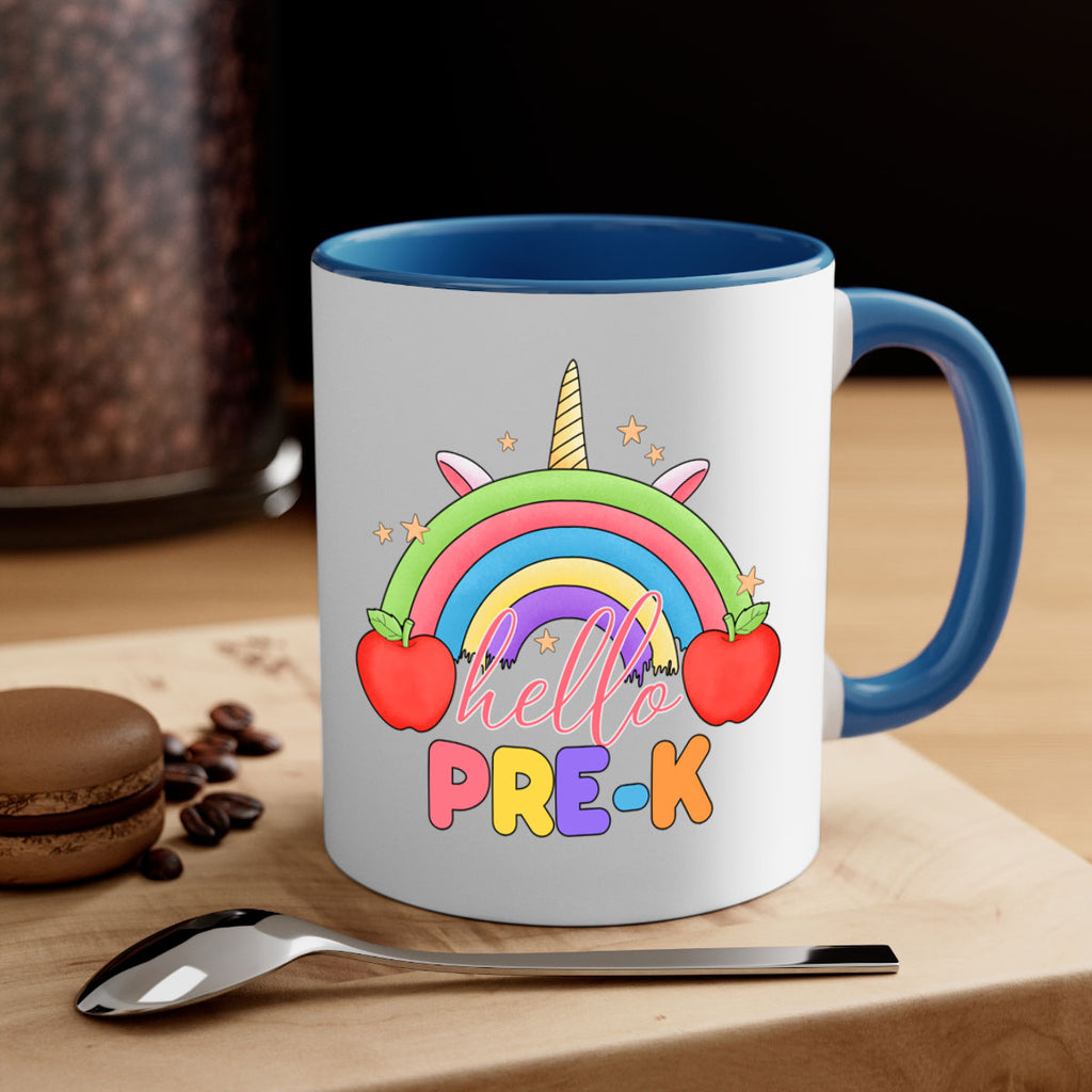 Hello PreK Unicorn Rainbow 7#- preK-Mug / Coffee Cup