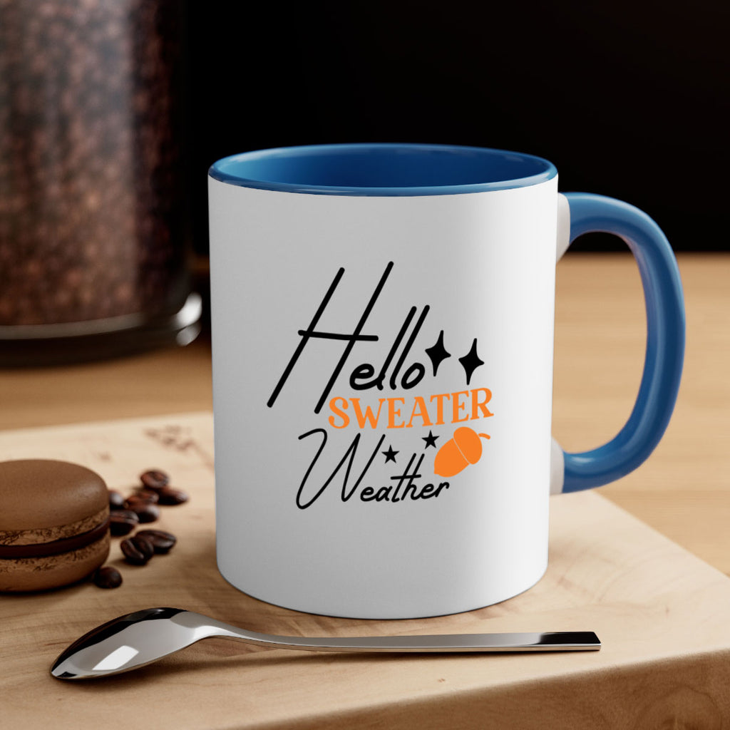 Hello Sweater Weather 296#- fall-Mug / Coffee Cup
