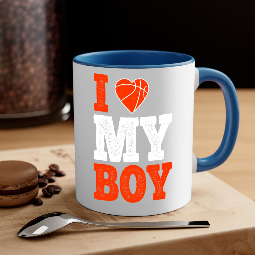 I love my boy 1108#- basketball-Mug / Coffee Cup