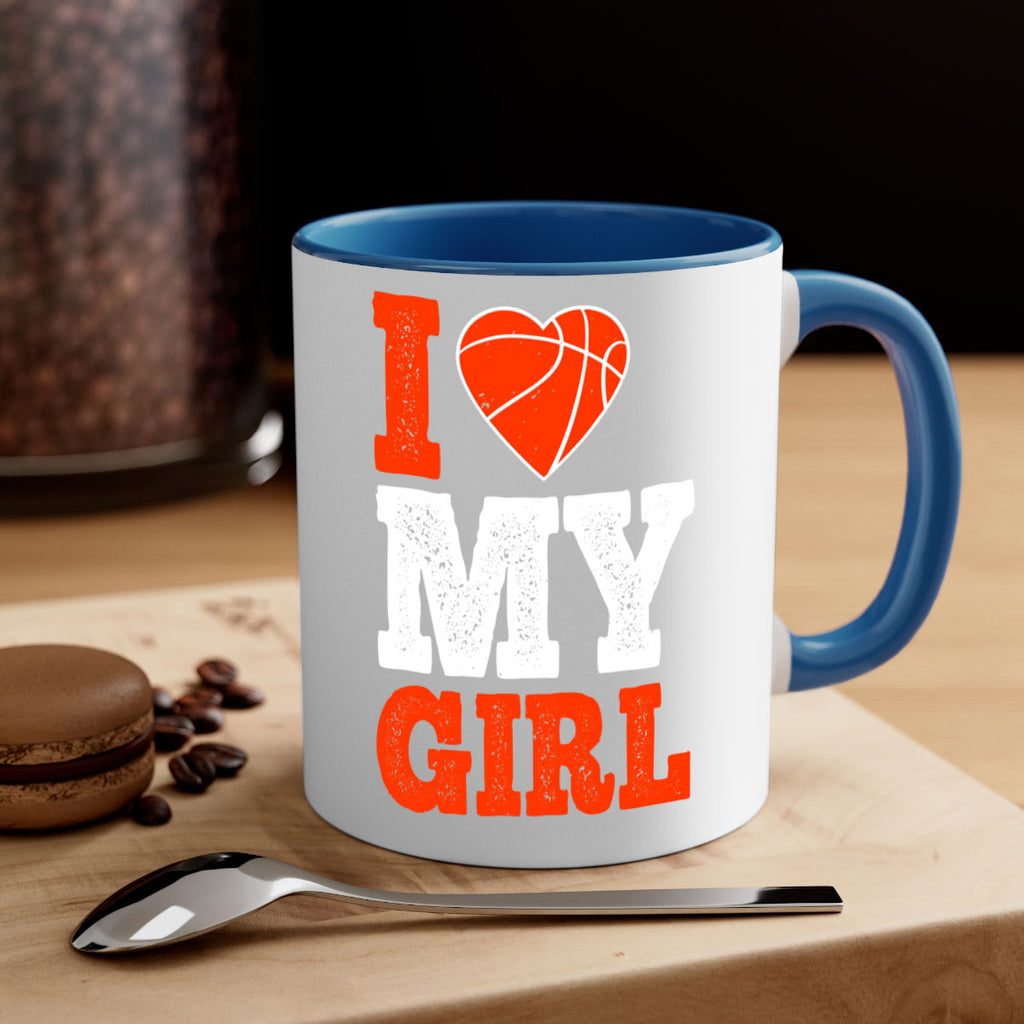I love my girl 2244#- basketball-Mug / Coffee Cup