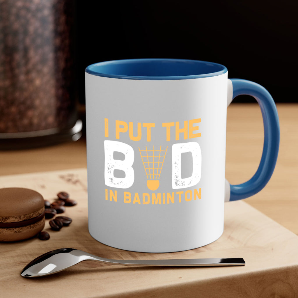 I put the 1097#- badminton-Mug / Coffee Cup