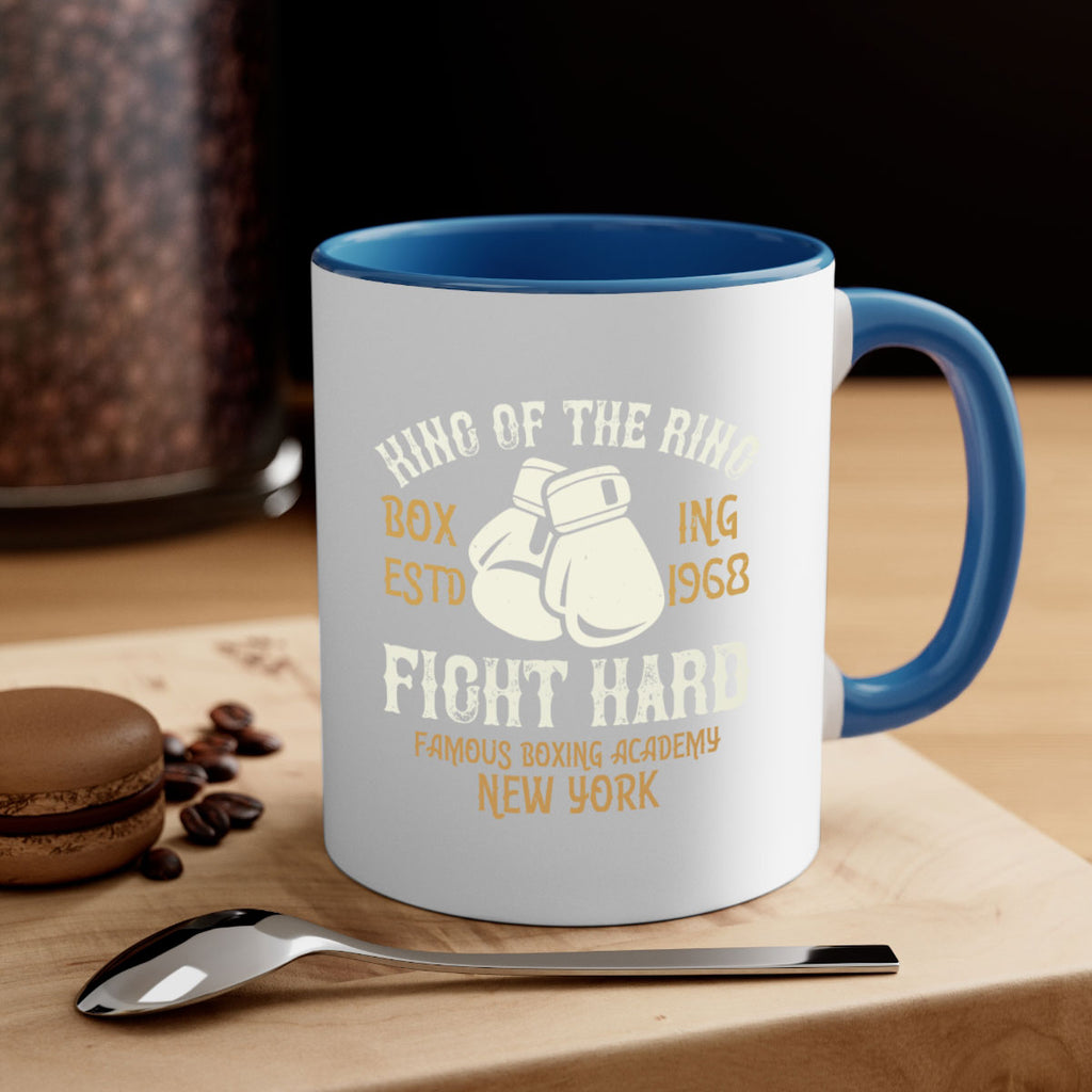 King Of The Ring Boxing Estd Fight Hard Famous Boxing Academy New York 1907#- boxing-Mug / Coffee Cup