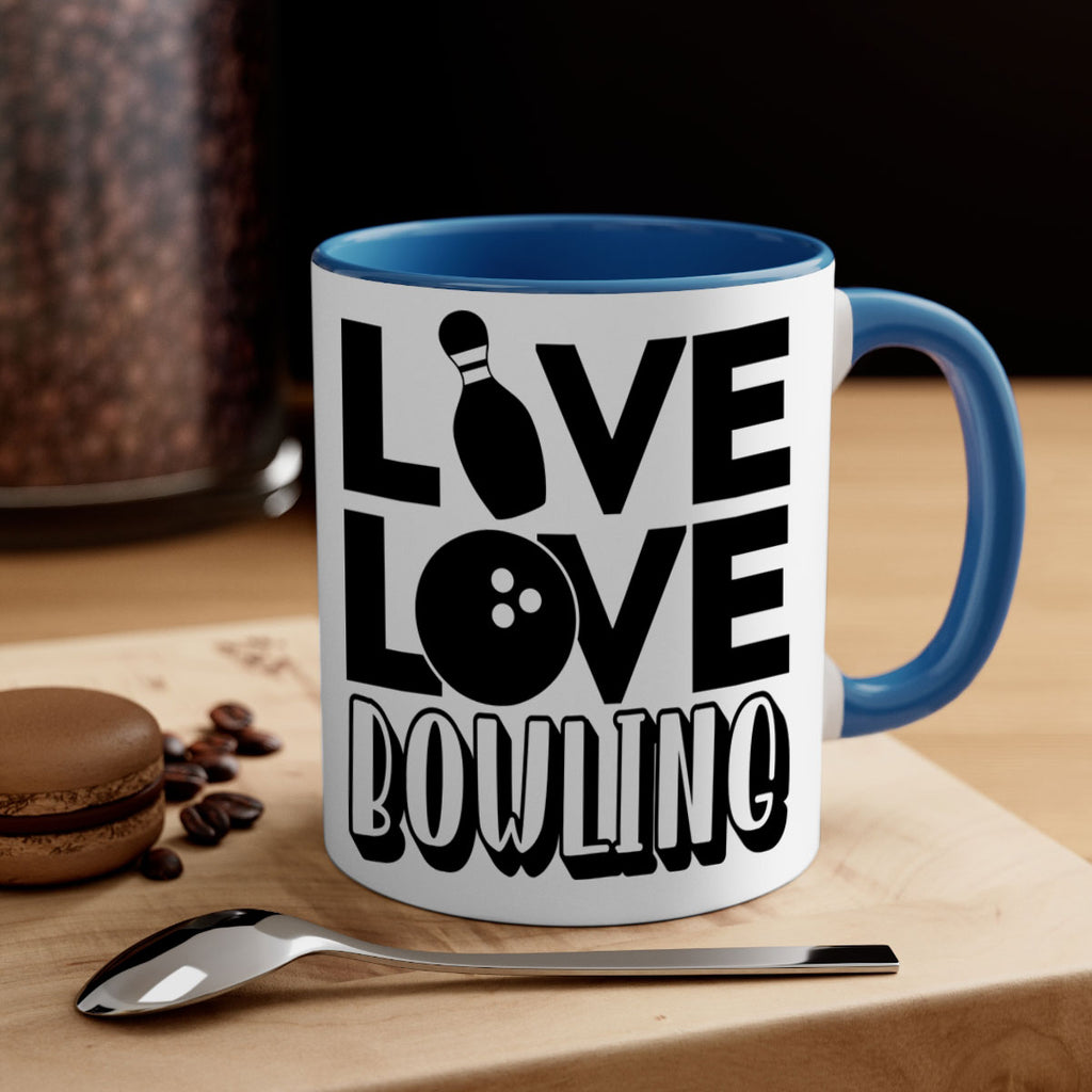 Live Love Bowling 833#- bowling-Mug / Coffee Cup