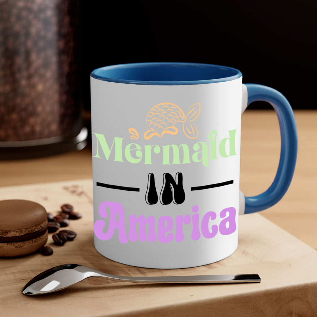 Mermaid In America 420#- mermaid-Mug / Coffee Cup