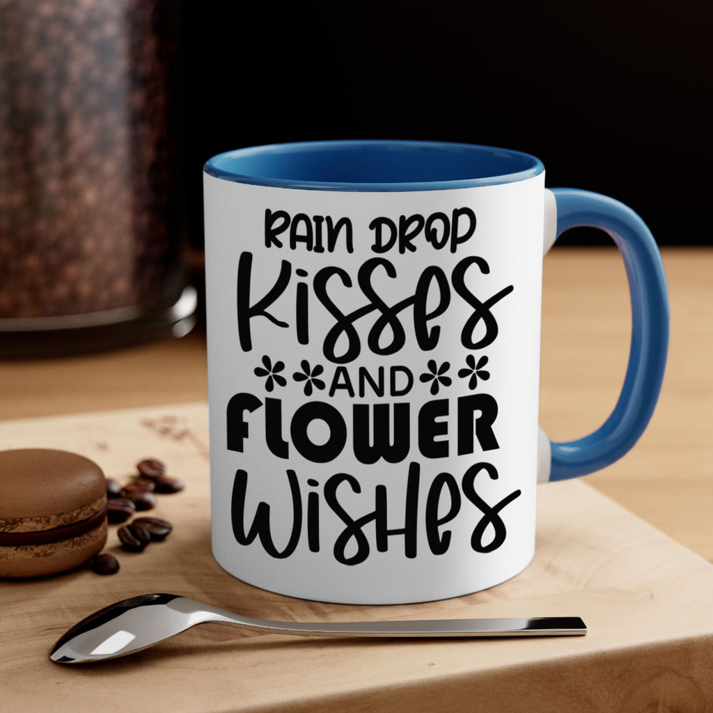 Rain drop kisses and flower 398#- spring-Mug / Coffee Cup