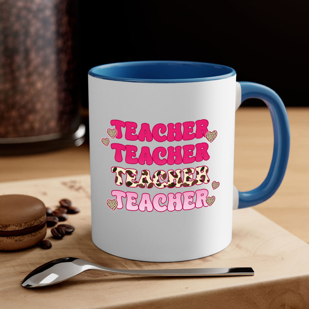 Retro Teacher Valentine 10#- teacher-Mug / Coffee Cup