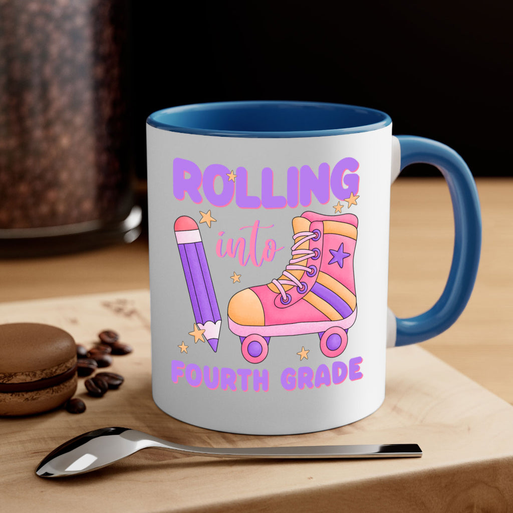 Rolling into 4th Grade 25#- 4th grade-Mug / Coffee Cup