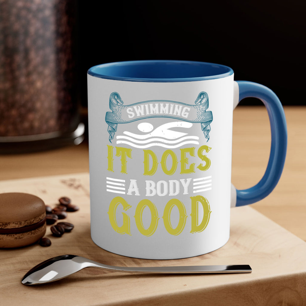 Swimming it does a body good 372#- swimming-Mug / Coffee Cup