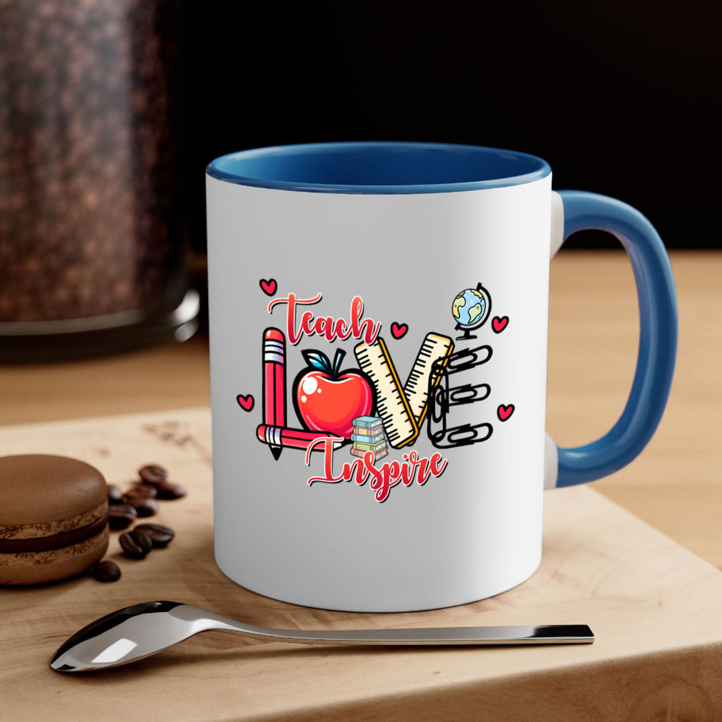 Teach Inspire Valentine 16#- teacher-Mug / Coffee Cup