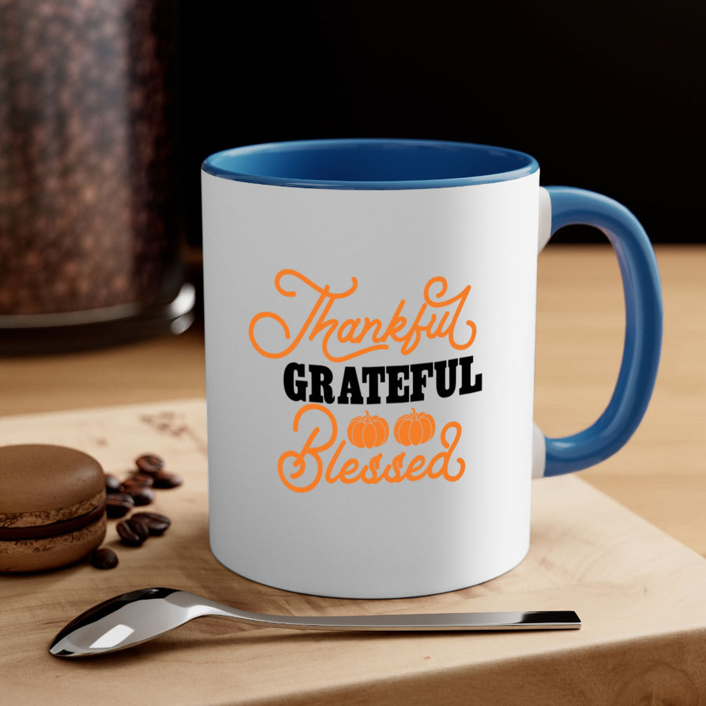 Thankful Grateful Blessed 604#- fall-Mug / Coffee Cup