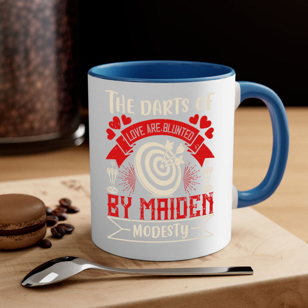 The darts of love are blunted by maiden modesty 1795#- darts-Mug / Coffee Cup