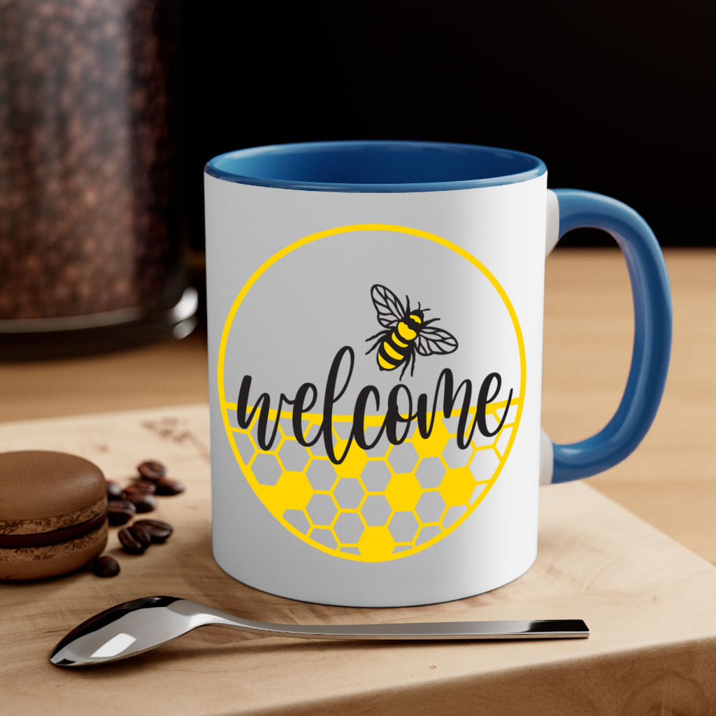 Welcome Bee and hive567#- spring-Mug / Coffee Cup