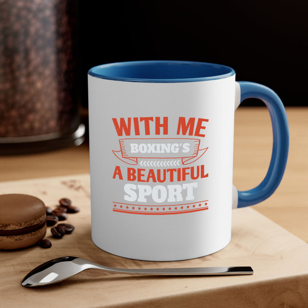 With me boxings a beautiful sport 1736#- boxing-Mug / Coffee Cup