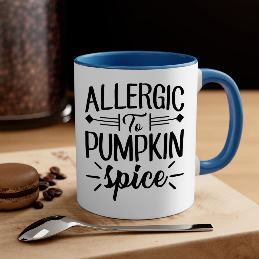 allergic to pumpkin spice 7#- fall-Mug / Coffee Cup