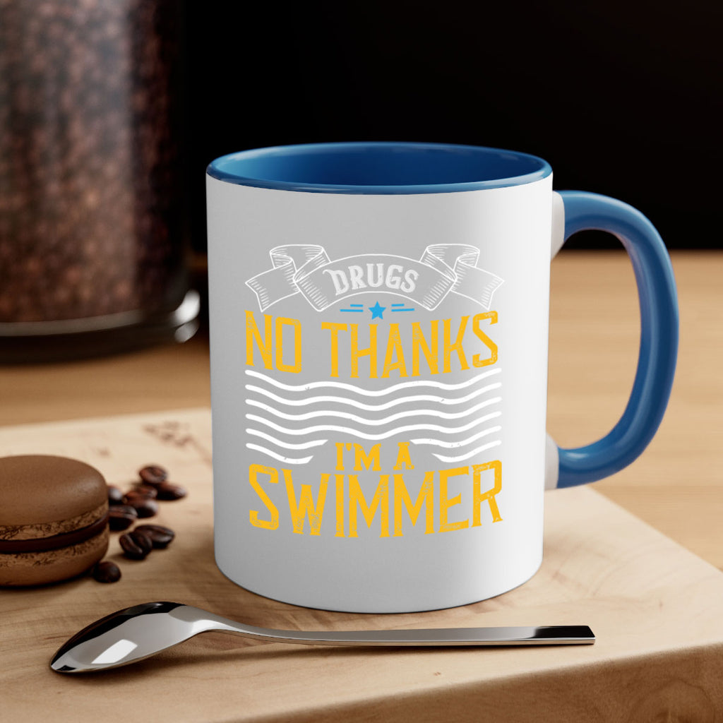 drugs No thanks im a swimmer 1324#- swimming-Mug / Coffee Cup