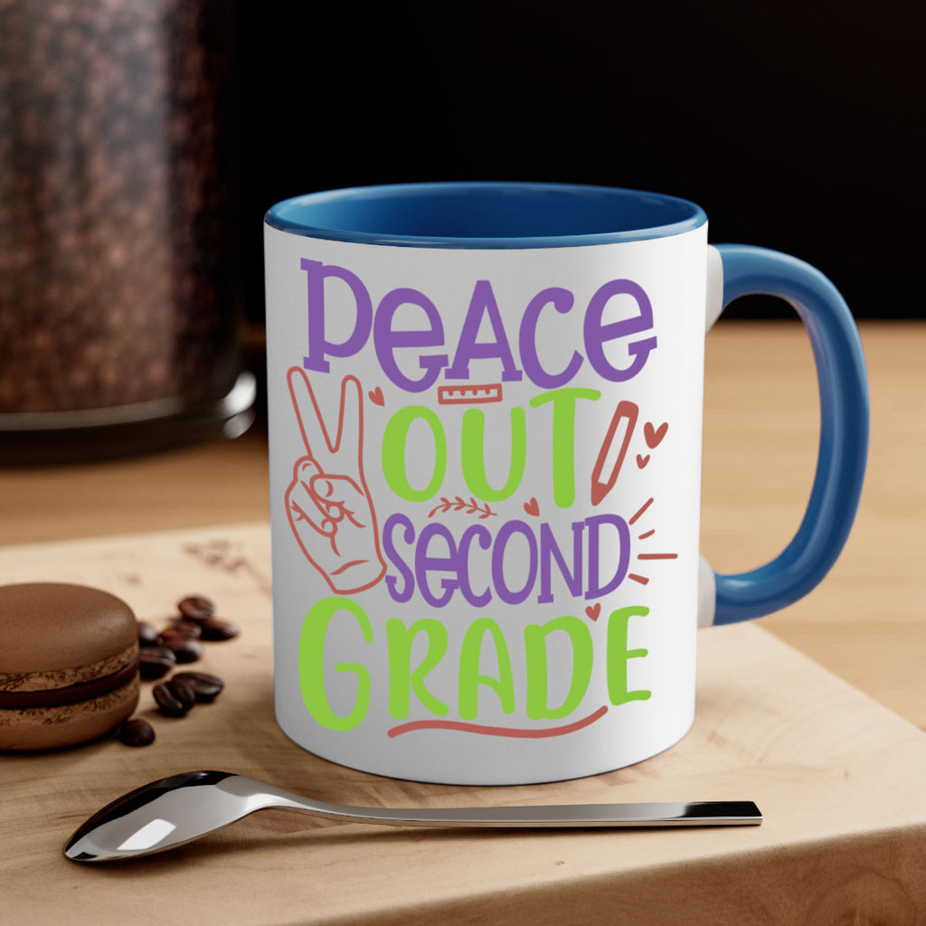 peace out 2nd grade 1#- second grade-Mug / Coffee Cup