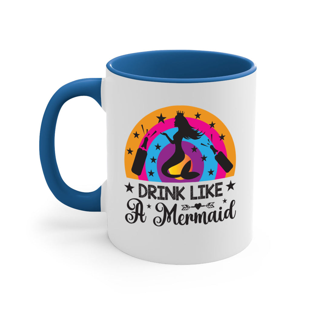 Drink like a mermaid 150#- mermaid-Mug / Coffee Cup