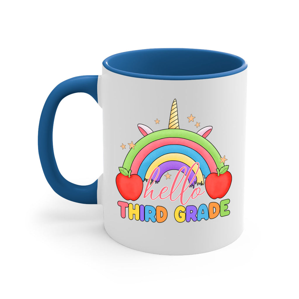 Hello 3rd Grade Unicorn Rainbow 13#- Third Grade-Mug / Coffee Cup