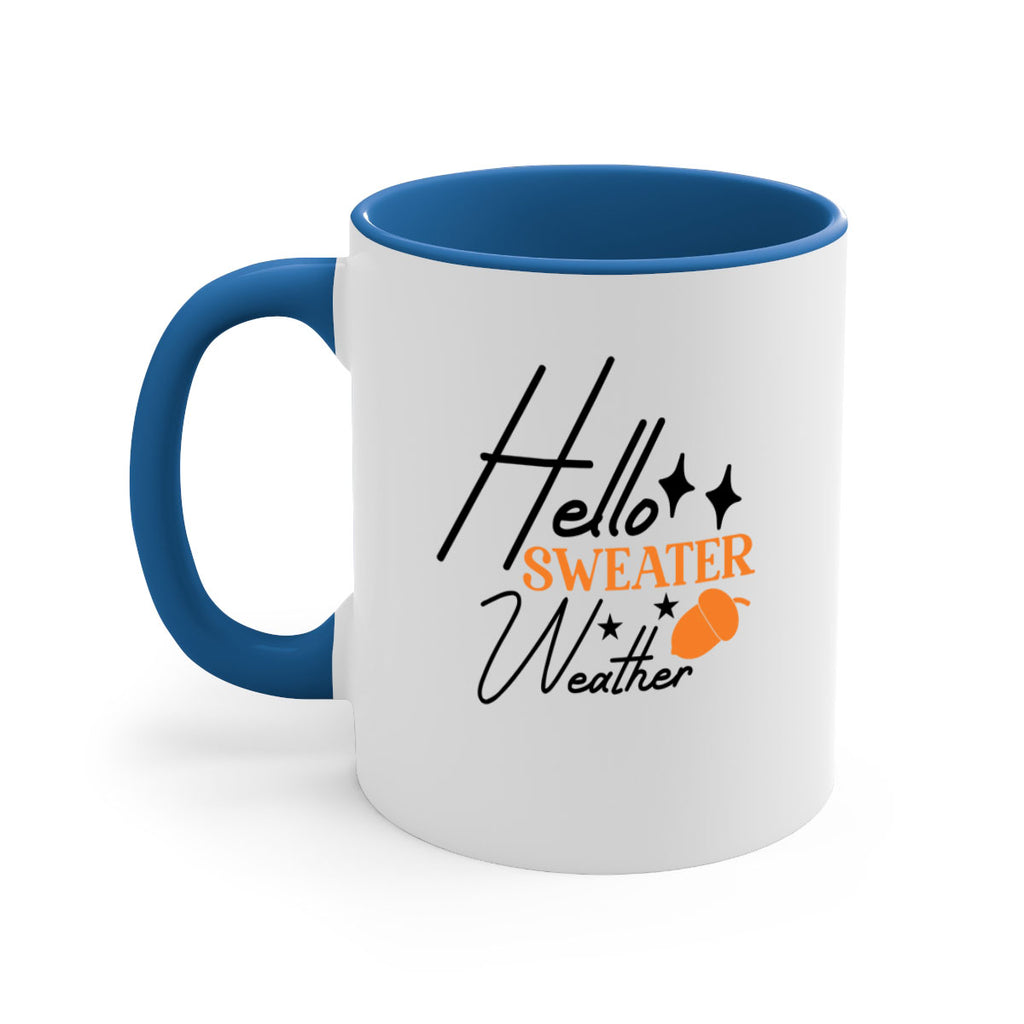 Hello Sweater Weather 296#- fall-Mug / Coffee Cup