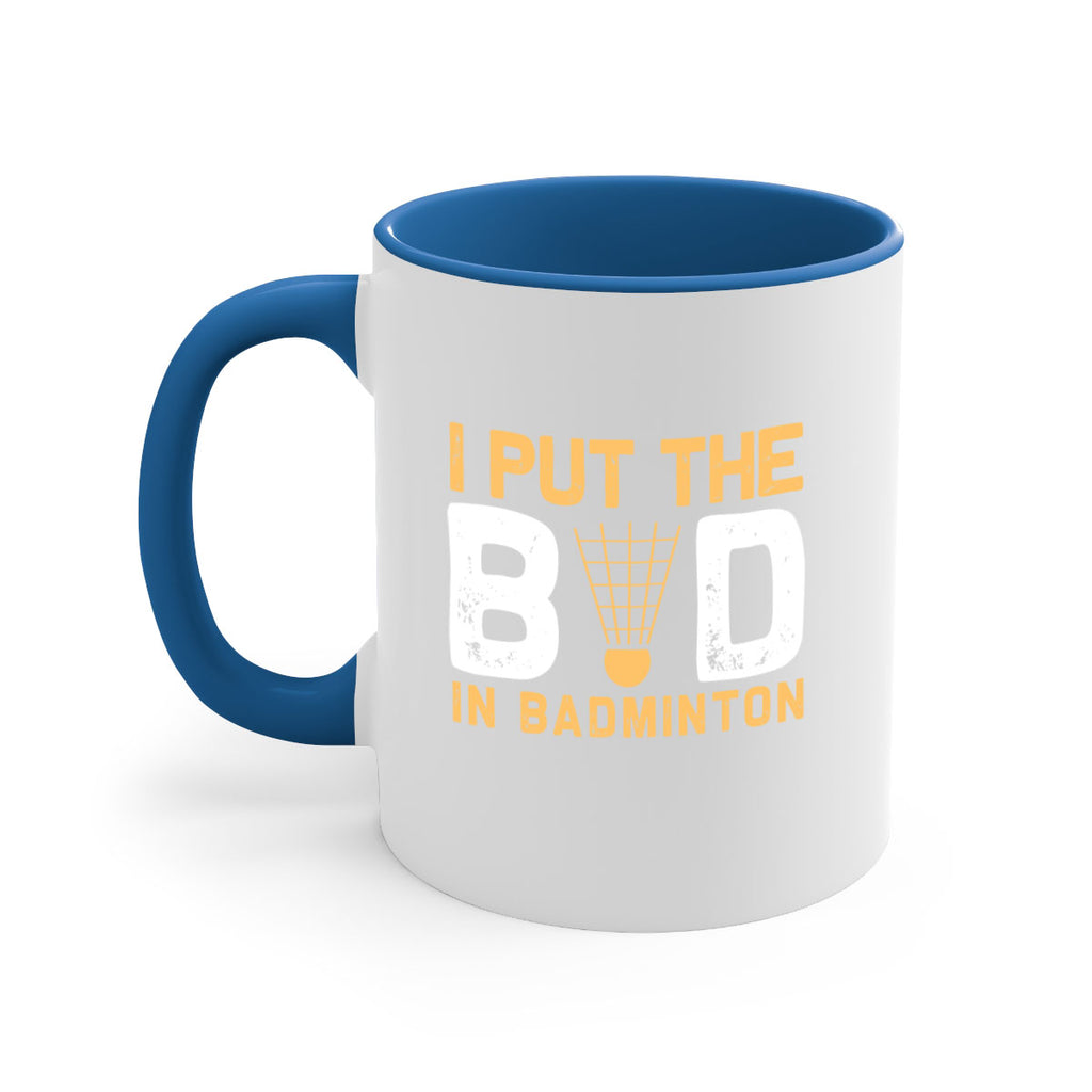 I put the 1097#- badminton-Mug / Coffee Cup