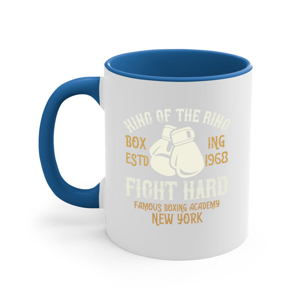 King Of The Ring Boxing Estd Fight Hard Famous Boxing Academy New York 1907#- boxing-Mug / Coffee Cup