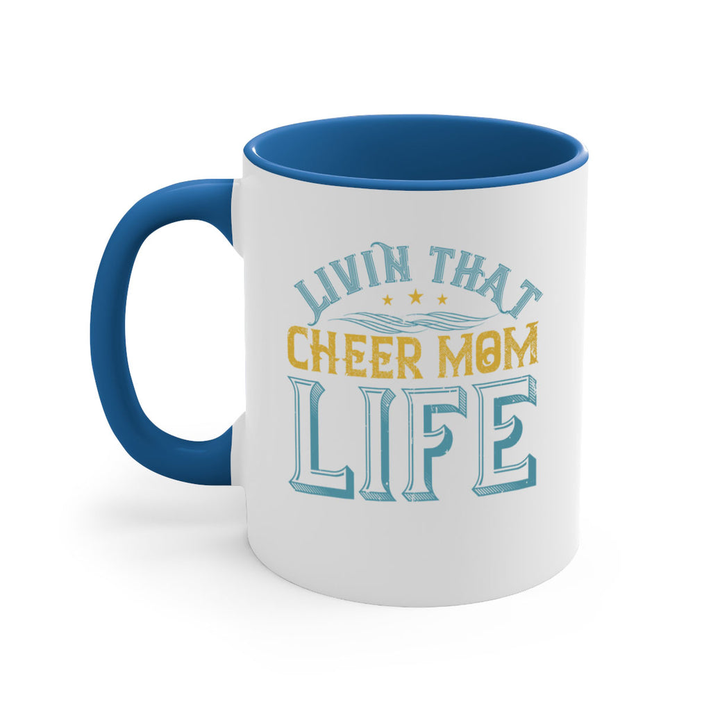 Livin that cheer mom life 786#- football-Mug / Coffee Cup
