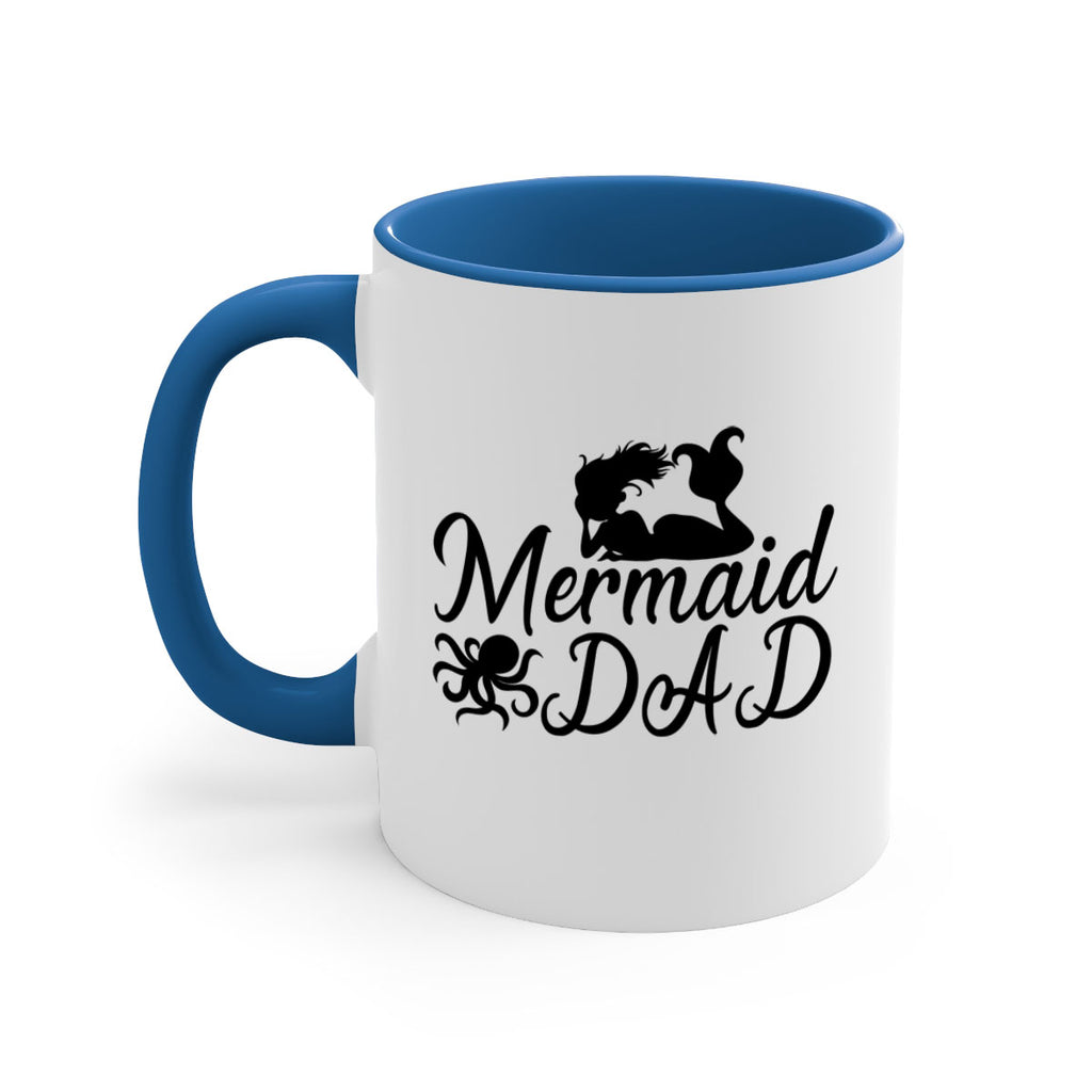 Mermaid Dad 357#- mermaid-Mug / Coffee Cup