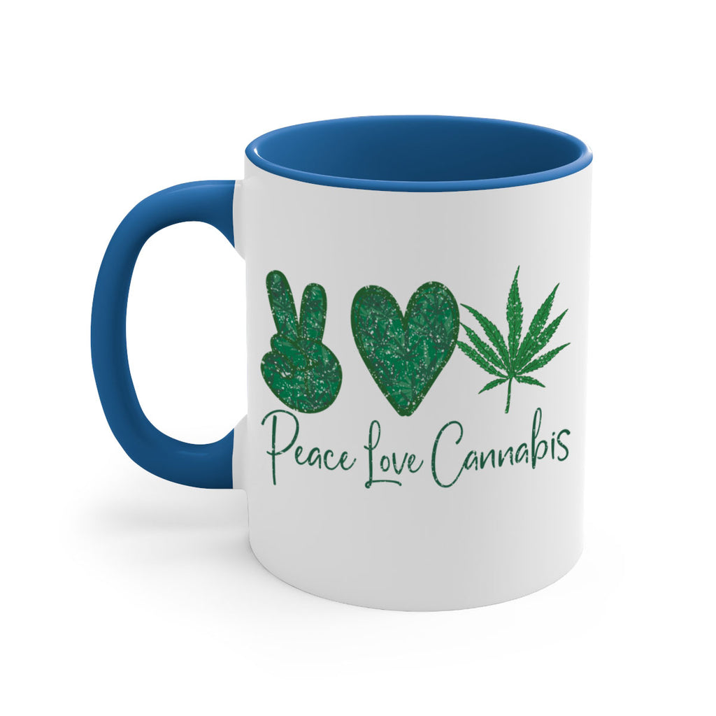 Peace Love Cannabis Sublimation 217#- marijuana-Mug / Coffee Cup