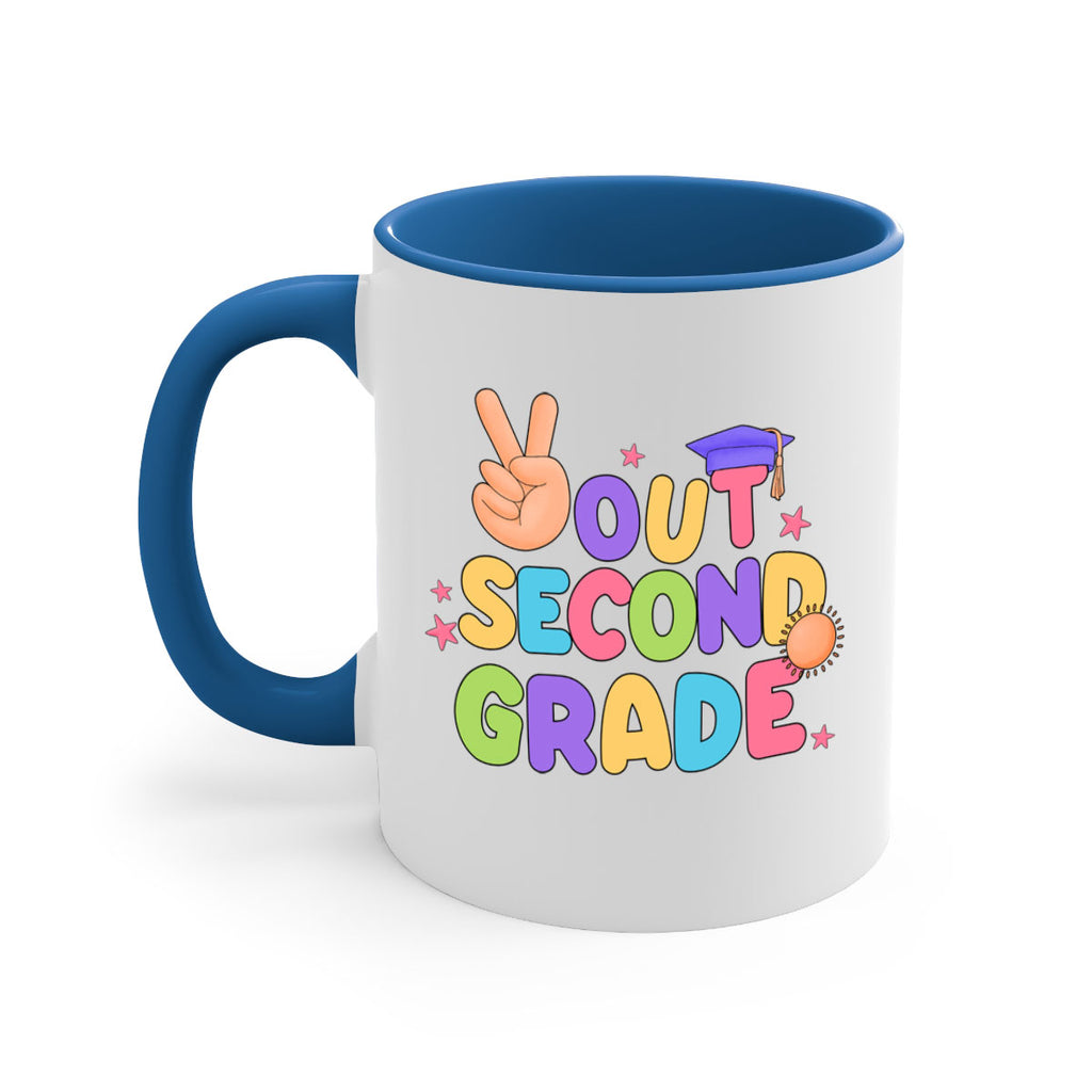 Peace Out 2nd Grade Peace 18#- second grade-Mug / Coffee Cup