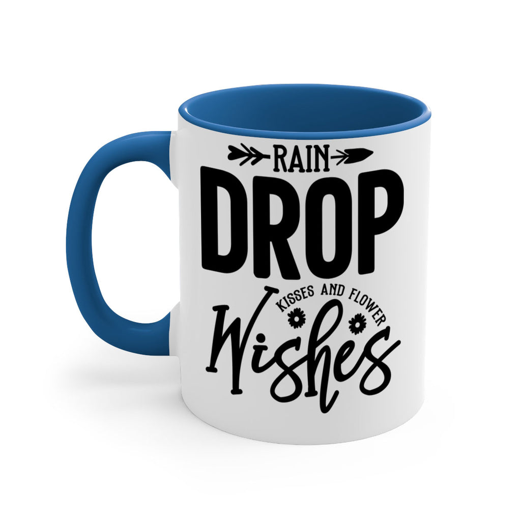 Rain Drop Kisses and Flower Wishes397#- spring-Mug / Coffee Cup