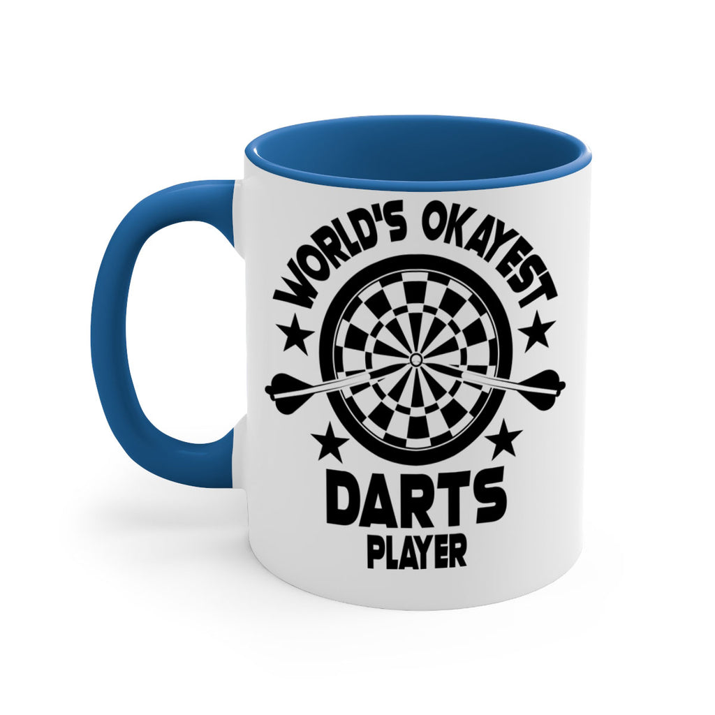 Worlds okayest Darts player 28#- darts-Mug / Coffee Cup