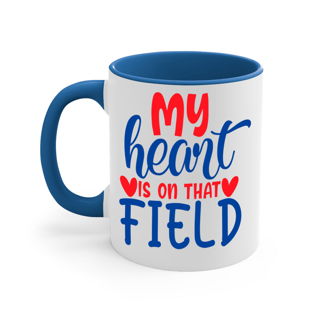my heart is on that field 2050#- baseball-Mug / Coffee Cup