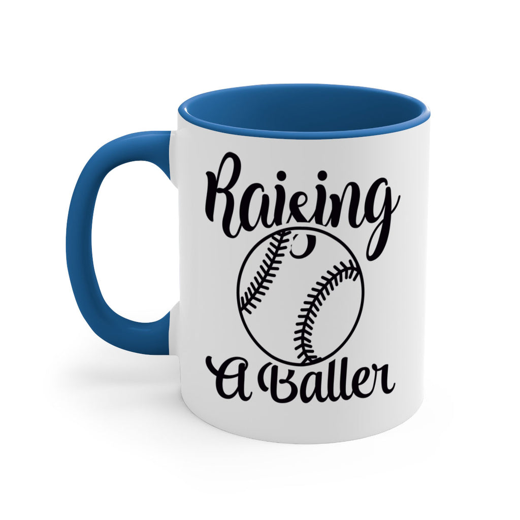 raising a baller 2277#- softball-Mug / Coffee Cup