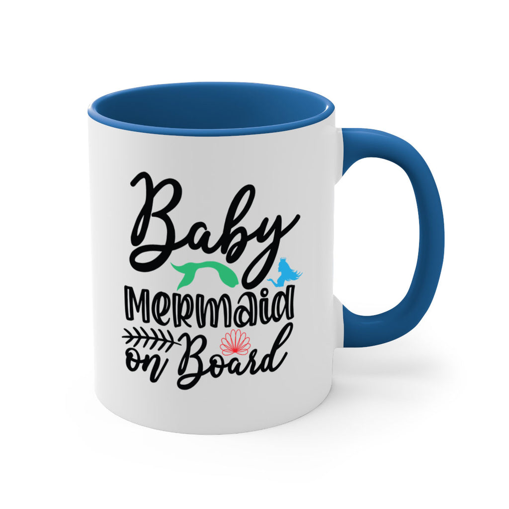 Baby Mermaid on Board 38#- mermaid-Mug / Coffee Cup