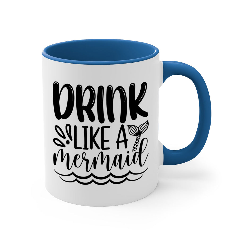 Drink Like A Mermaid 145#- mermaid-Mug / Coffee Cup