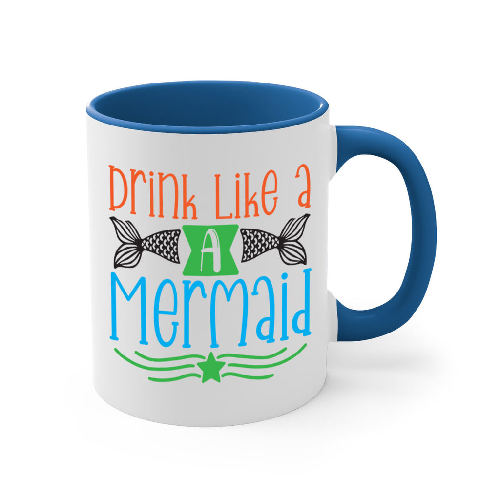 Drink Like A Mermaid 146#- mermaid-Mug / Coffee Cup