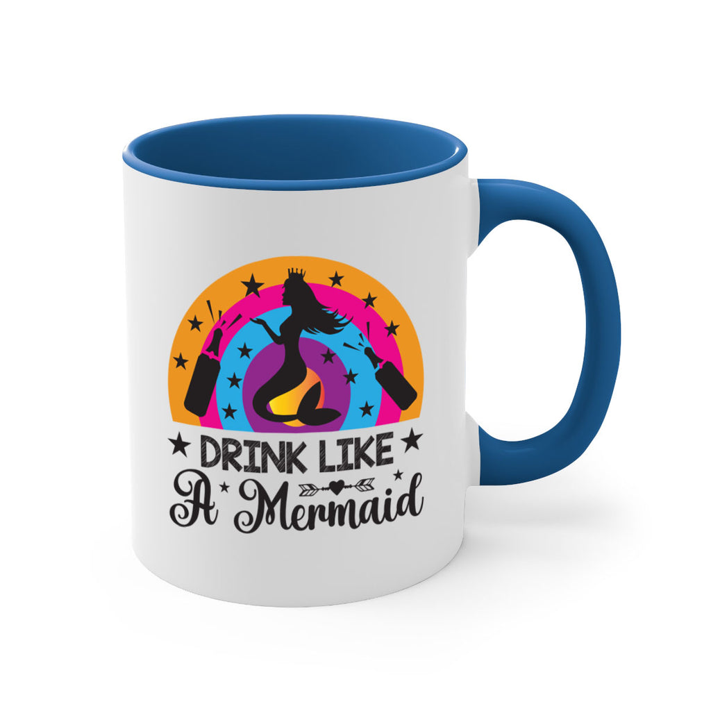 Drink like a mermaid 150#- mermaid-Mug / Coffee Cup