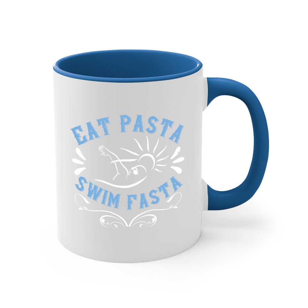 Eat Pasta Swim Fasta 1319#- swimming-Mug / Coffee Cup