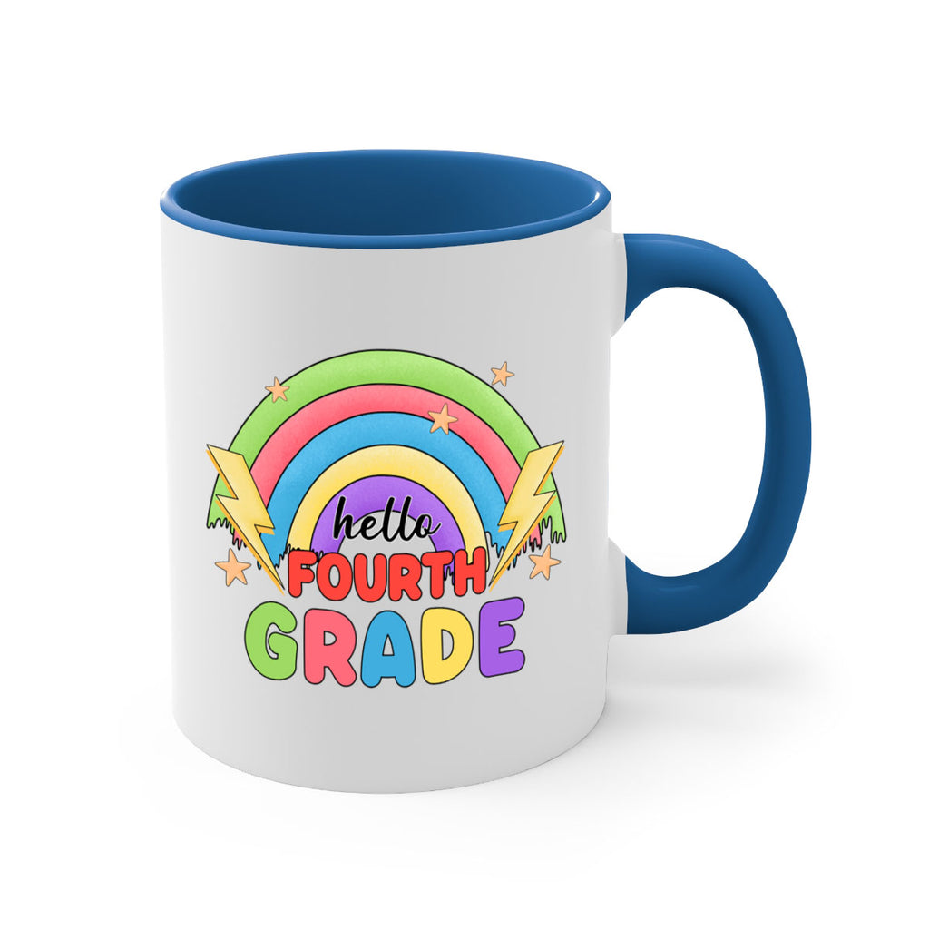 Hello 4th Grade Rainbow 13#- 4th grade-Mug / Coffee Cup