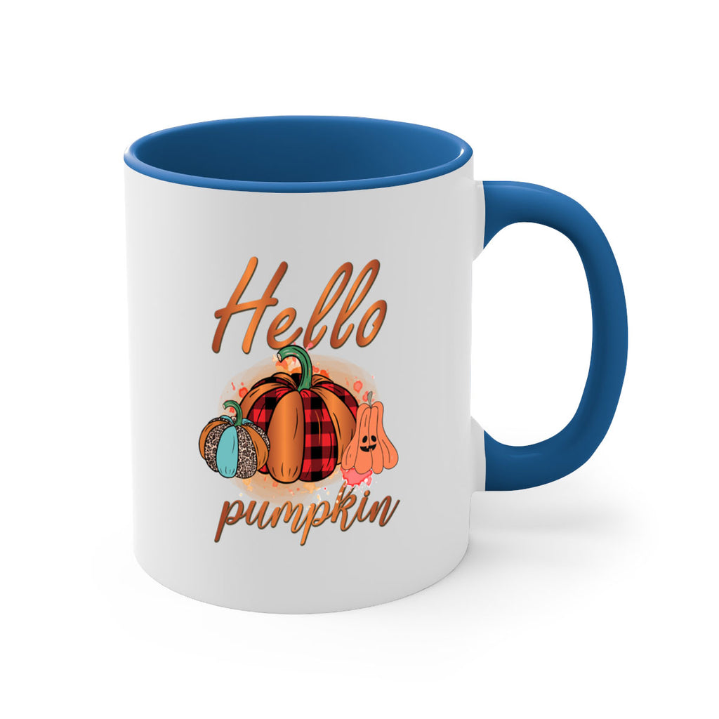 Hello Pumpkin 284#- fall-Mug / Coffee Cup