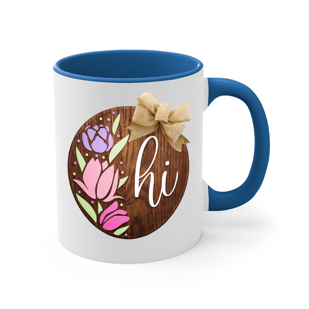 Hi pink flowers Mockup237#- spring-Mug / Coffee Cup