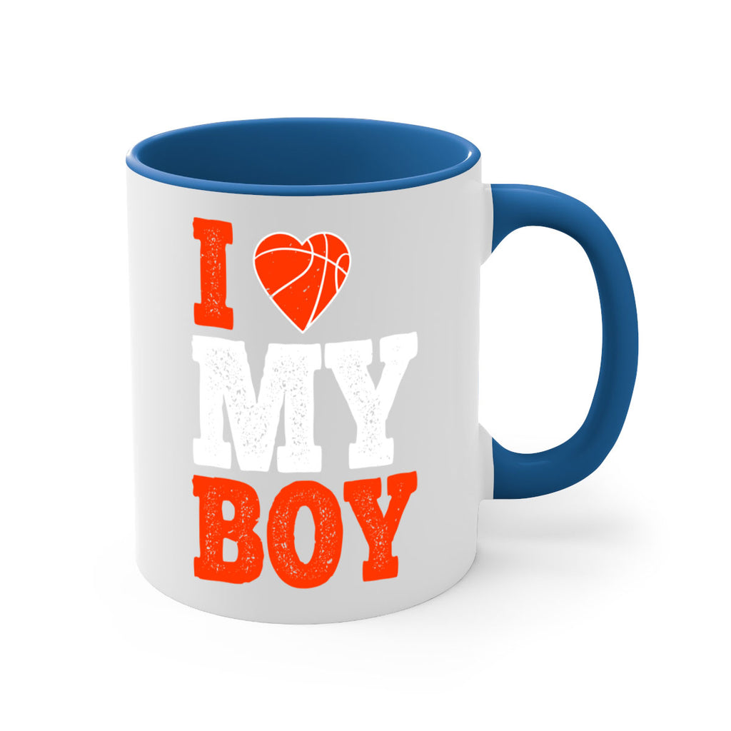 I love my boy 2255#- basketball-Mug / Coffee Cup