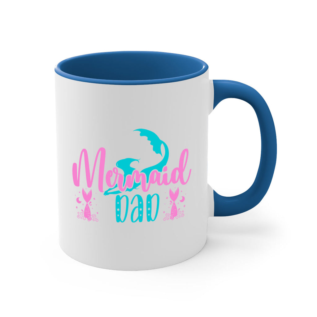Mermaid Dad 356#- mermaid-Mug / Coffee Cup