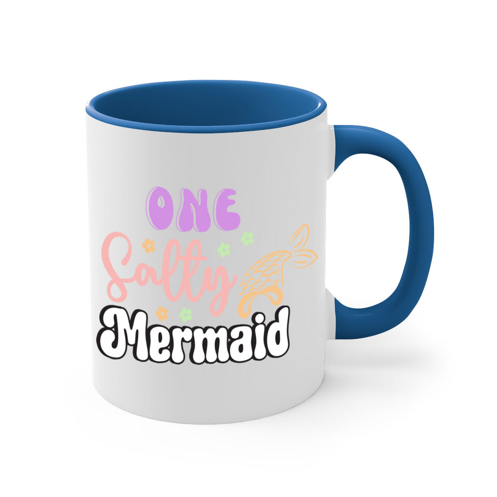 One Salty Mermaid 529#- mermaid-Mug / Coffee Cup