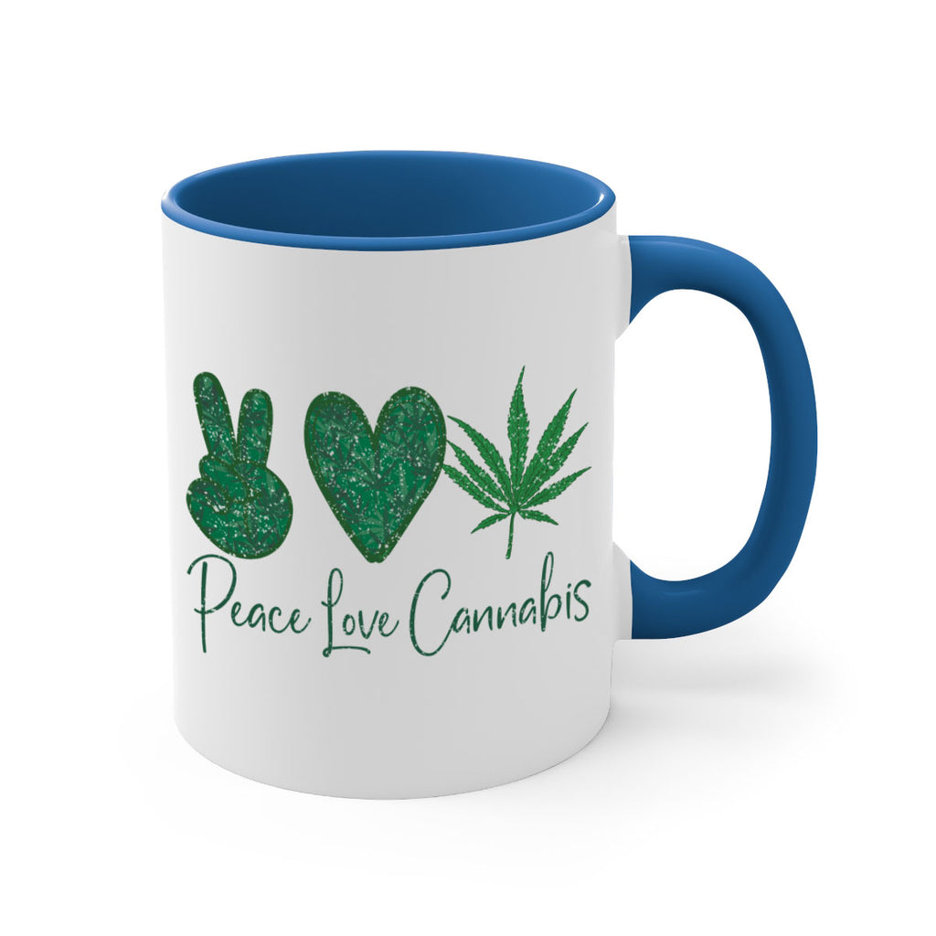 Peace Love Cannabis Sublimation 217#- marijuana-Mug / Coffee Cup