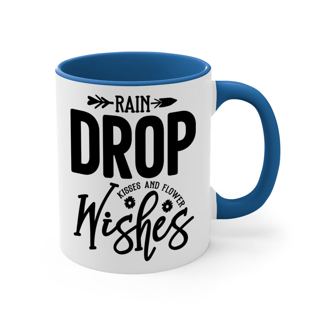Rain Drop Kisses and Flower Wishes397#- spring-Mug / Coffee Cup